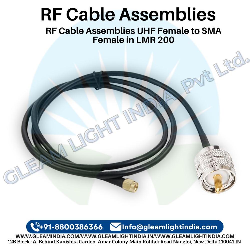 RF Cable Assemblies UHF Female to SMA Female in LMR 200