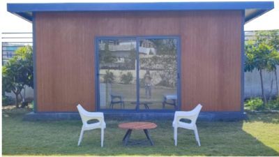 Portable Readymade Cabin - Color: Brown