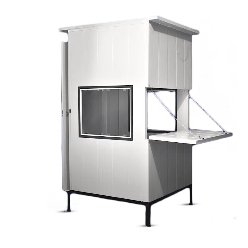 Portable Readymade Guard Room - Color: White
