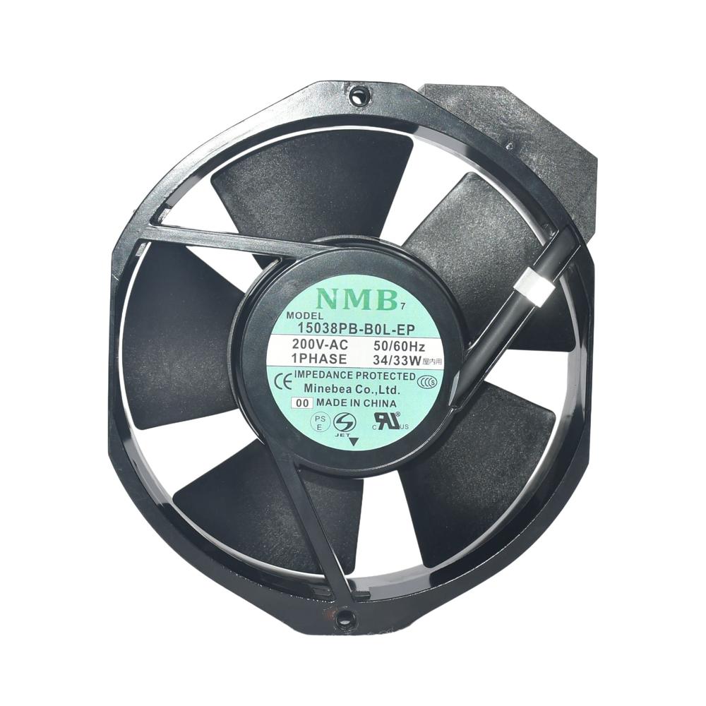 NMB 15038PB-B0L-EP 200V AC 50/60HZ 34/33W 17251mm Ball Bearing 14000rpm Axial Cooling Fan