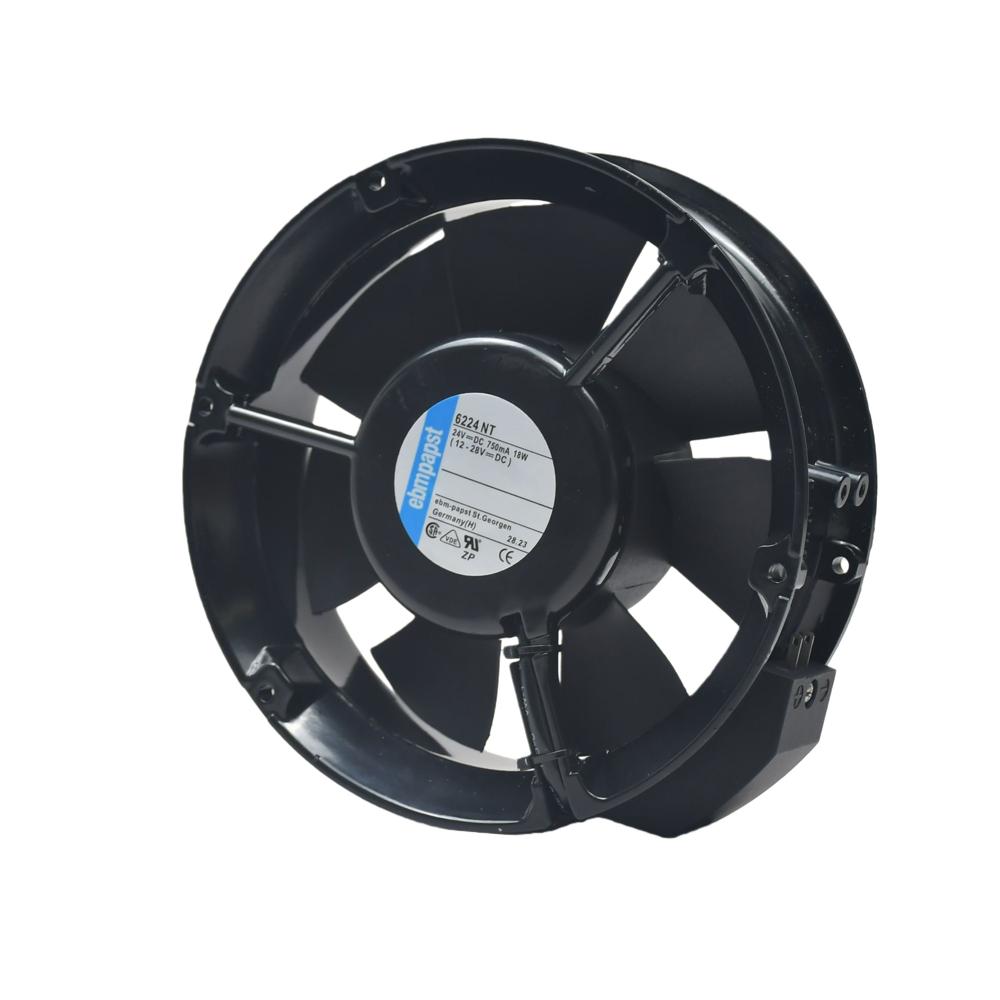 EBM PAPST 6224 NT 24V DC 18W 12038mm Ball Bearing Standing Aluminum Electric Inverter Cooling Fan