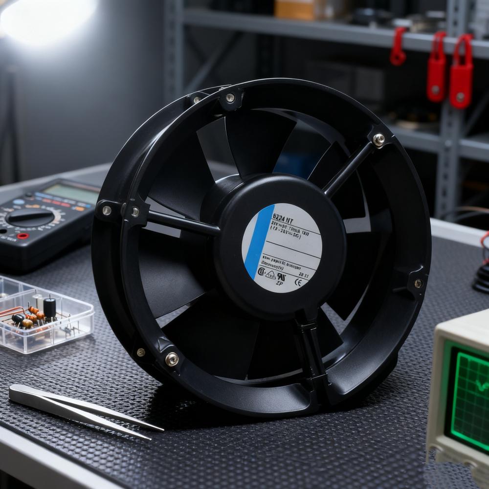 EBM PAPST 6224 NT 24V DC 18W 12038mm Ball Bearing Standing Aluminum Electric Inverter Cooling Fan