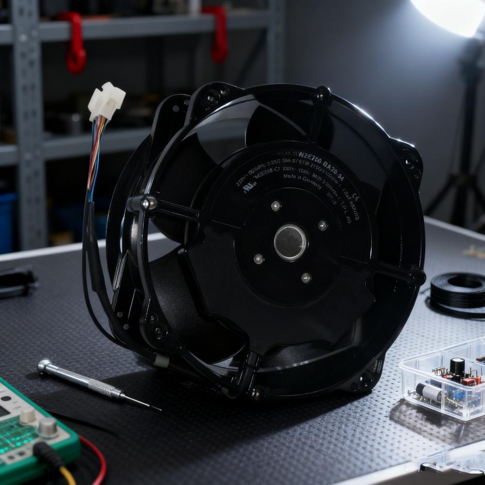 EBM PAPST W2S130-BM03-A1 230V 17251mm High Temperature Ball Cast Iron Blades Electric Axial Fan 