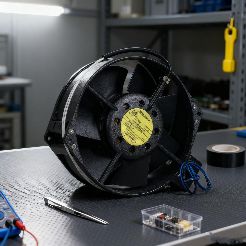 IKURA THA1V-7556XV-TP 200V 43/40W 17251mm High Temperature Ball Ventilation Axial Flow Cooling Fan