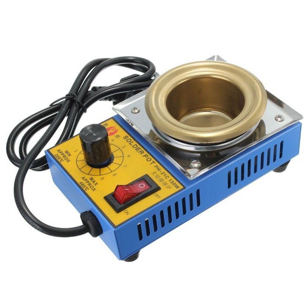 Pot 2sc Soldering Pot - Stainless Steel, Various Sizes, White Color | Industrial Soldering Tool For Reliable Performance