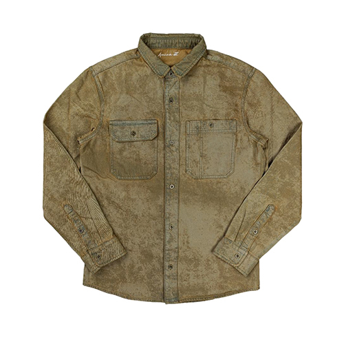 0225-0046 Mens Cotton Shirt - Color: Green