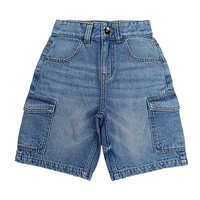 Crab Op-3 Boys Cargo Shorts - Color: Blue