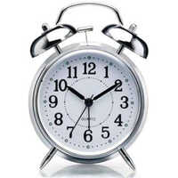 Silver Alarm Clock