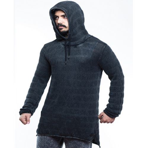 Mens Cotton Sweater - Color: Black