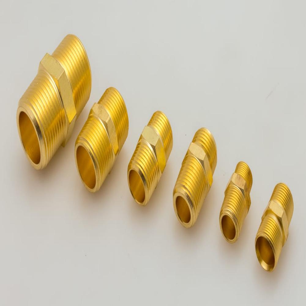 Brass Hex Nipple With Flare Nut
