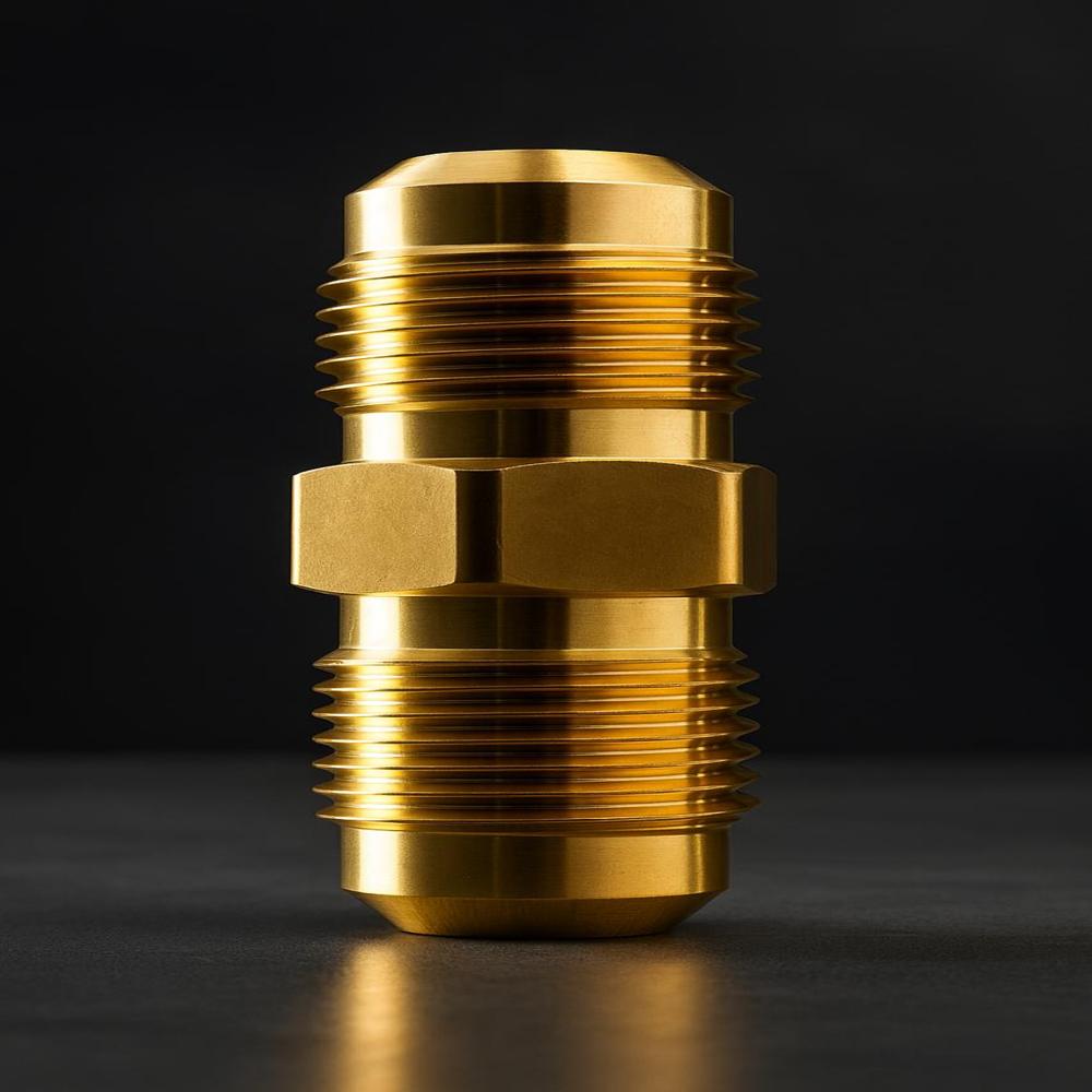 Brass Hex Nipple With Flare Nut