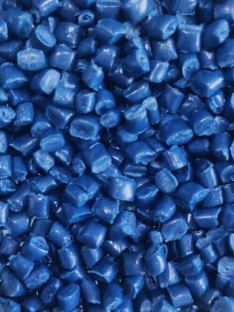 Blue HDPE Crate Granules