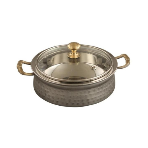Copper Steel Handi - Shape: Round / Traditional