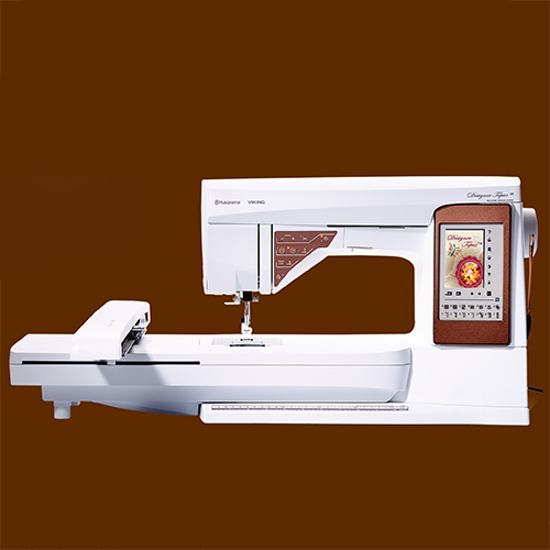 Topaz 50 Titled Computerized Embroidery Machine - Color: White