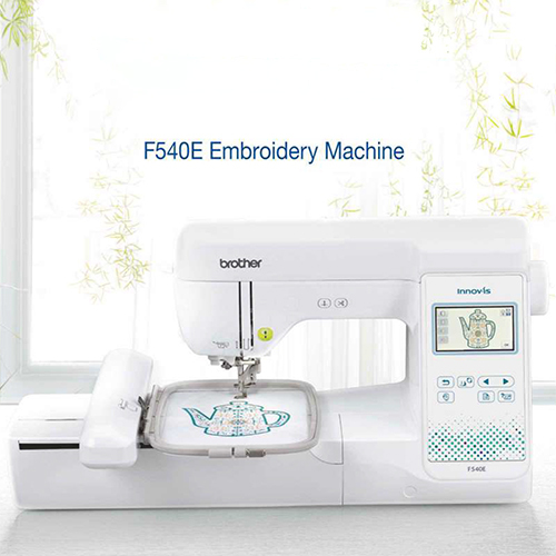 F540E0 Titled Computerized Embroidery Machines - Color: White