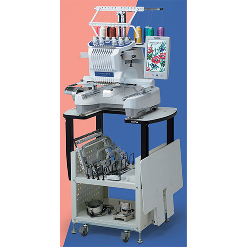 Pr1055x Titled Computerized Embroidery Machine - Color: White