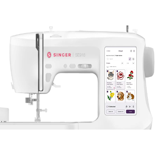 Singer SE9185 Titled Computerized Embroidery Machine