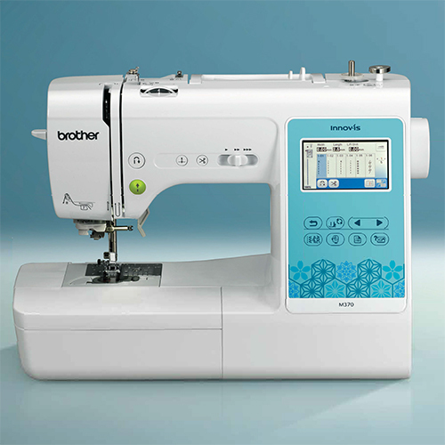 M370 Titled Computerized Embroidery Machine - Color: White