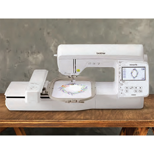 Nv880e Titled Computerized Embroidery Machine - Color: White