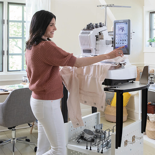 PR680W Titled Computerized Embroidery Machine