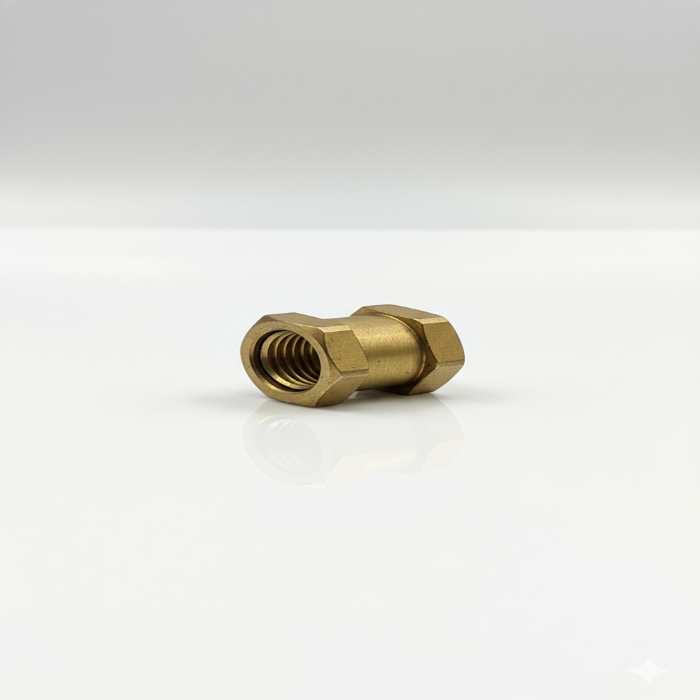 Hexagonal Brass Threaded Inserts - Shape: Equal