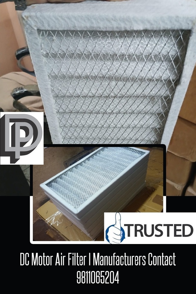DC motor filters - Panel Air Filters for DC Motors