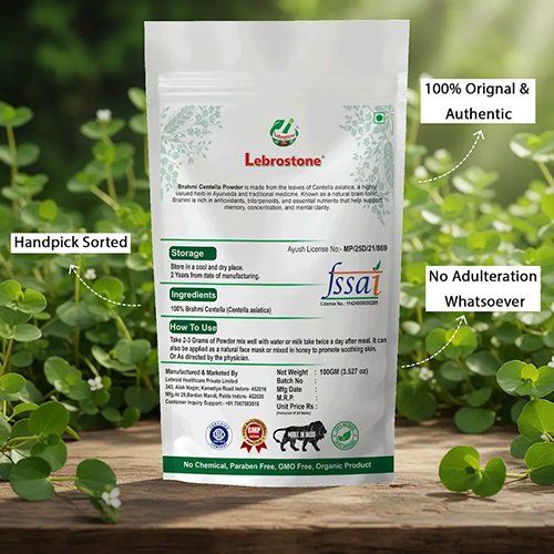 Lebrostone Brahmi Powder | Herbal Brain & Wellness Care (100g)