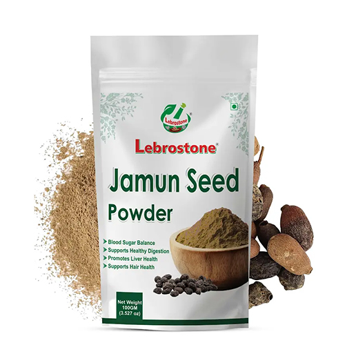 Lebrostone Jamun Seed Powder 100g | Pure & Natural Ayurvedic Herbal Supplement | Supports Blood Sugar & Digestive Health