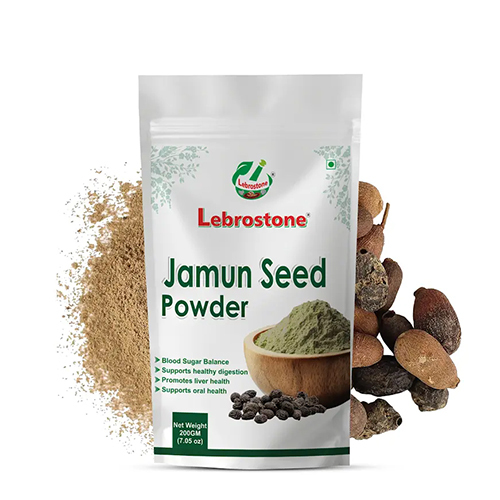 Lebrostone Jamun Seed Powder 200g | Pure & Natural Ayurvedic Herbal Supplement | Supports Blood Sugar & Digestive Health