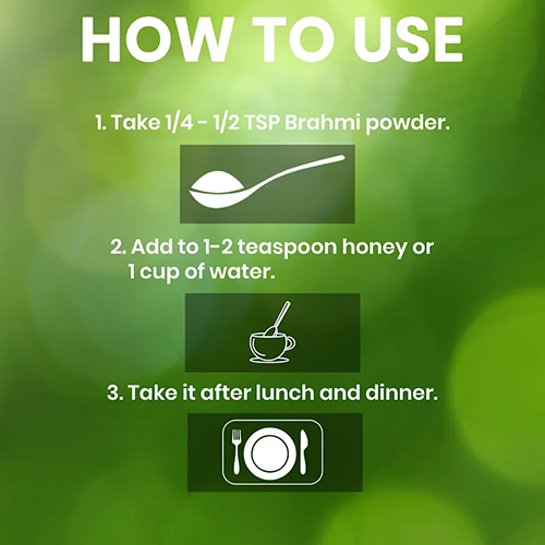 Lebrostone Brahmi Powder | Natural Ayurvedic Powder & Memory Booster for Mental Clarity, Focus, and Wellness (200g)