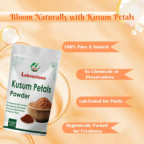 Lebrostone Kusum Petals Powder | Natural Herbal Powder for Skin & Hair (100g)