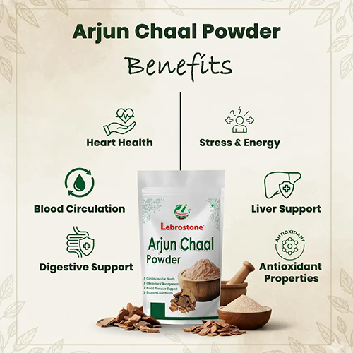 Lebrostone Arjun Chaal (Terminalia arjuna) Powder | Ayurvedic Herbal Heart & Wellness Care (200 g)