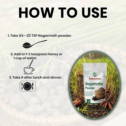 Lebrostone Nagarmotha Herbal Powder for Digestion & Stomach Health (100 g)