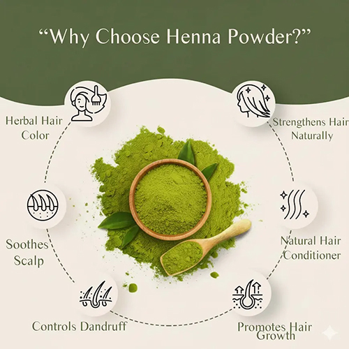 Lebrostone Henna Leaves Powder | Herbal Hair Pack | Natural Hair Conditioning and Shine (200 g)