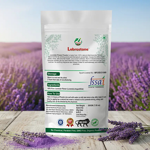 Lebrostone Lavender Flowers Powder | Ayurvedic Herbal Tea (200 g)