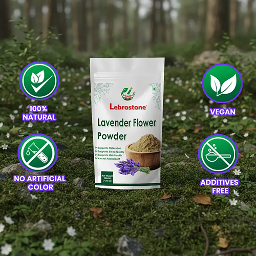 Lebrostone Lavender Flowers Powder | Ayurvedic Herbal Tea (200 g)