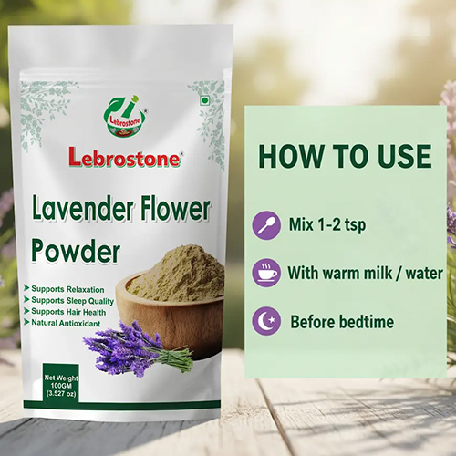 Lebrostone Lavender Flowers Powder | Ayurvedic Herbal Tea (100 g)
