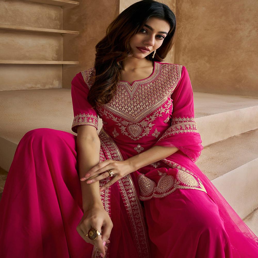 Pink Color Rabia Suit - Color: Different Available