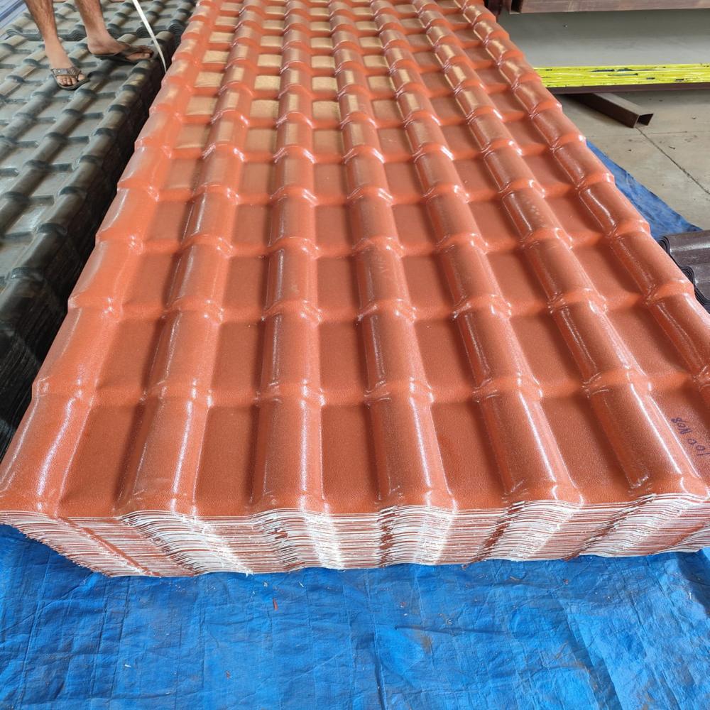Upvc Roofing Sheet - Color: Terracota & Gray