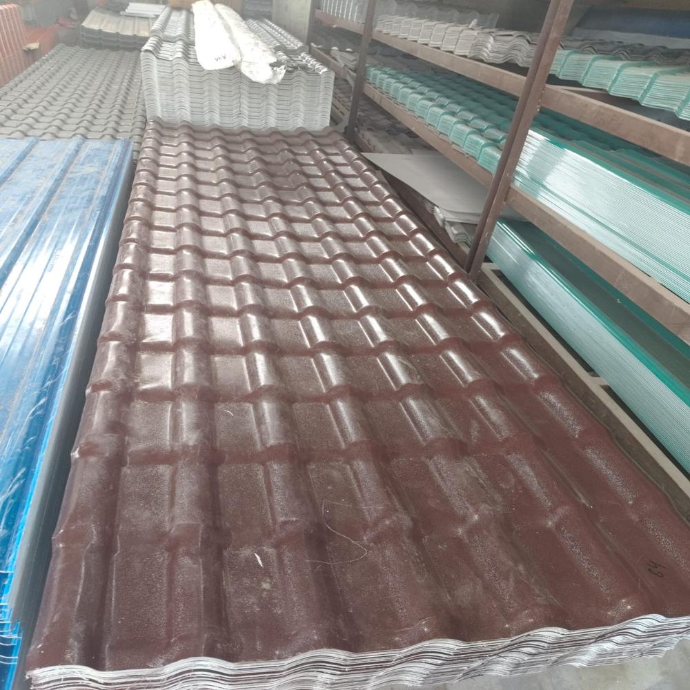 Upvc Roofing Sheet - Color: Terracota & Gray