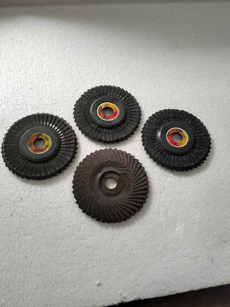 Flower Flap Disc - Calcined Abrasive Material, Round Shape | Durable Design For Enhanced Grinding And Finishing Applications