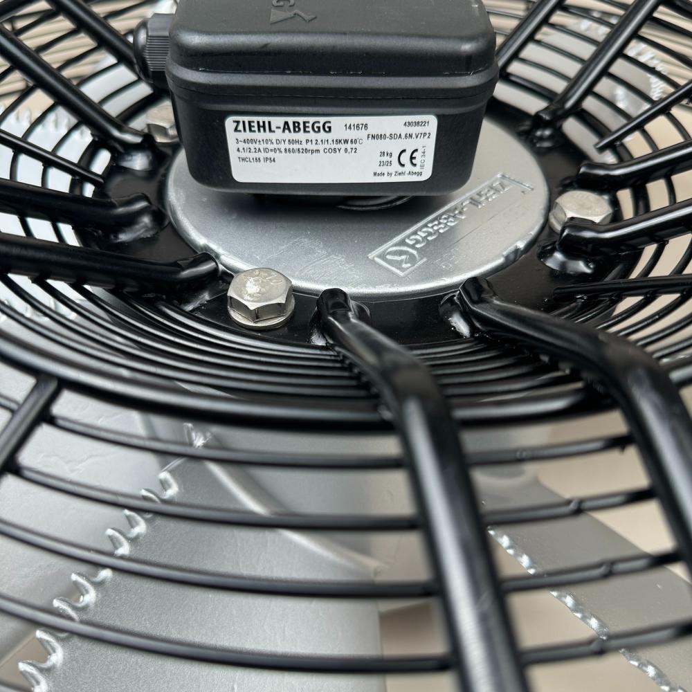 ZIEHL-ABEGG FN080-SDA.6N.V7P2 Ac400V 25089mm Electric Inverter Ventilation Fan Dual Bearing Cooling Fan