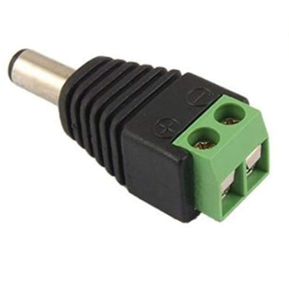 Green DC CCTV Connector