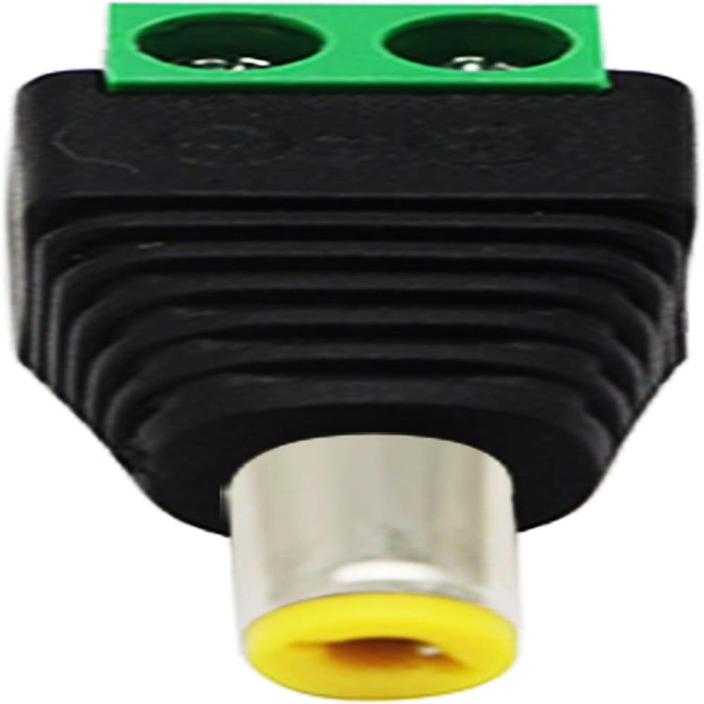 Green DC CCTV Connector