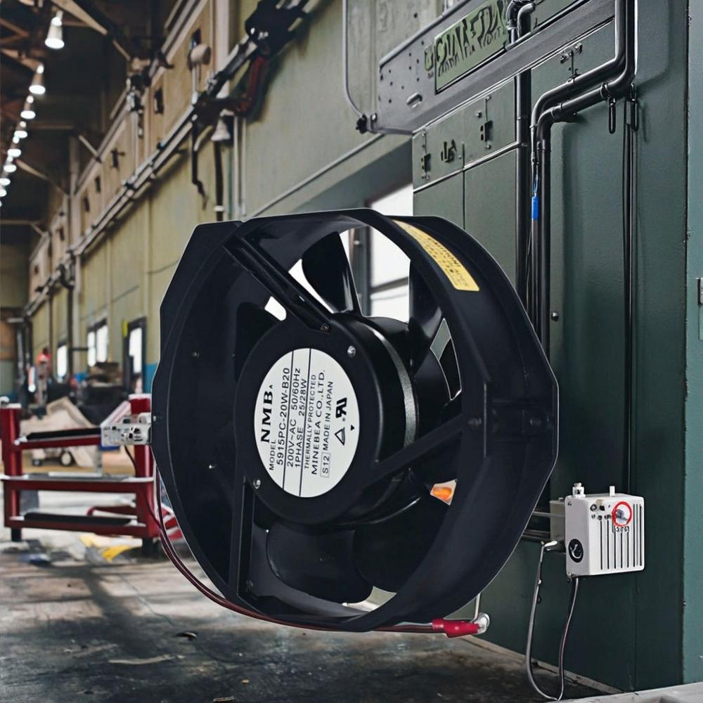 NMB 5915PC-20W-B20 220V 25/28W 50/60HZ 17251mm Ball Bearing 3000rpm Speed Axial Flow Cooling Fan