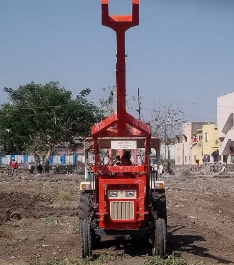 5 Jack Pole Erection Machine - Color: Red