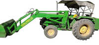 Tractor Mounted Loader - Color: Green