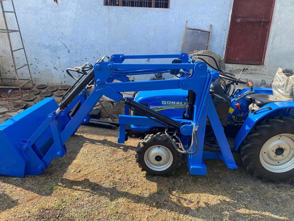 Tractor Mounted Loader - Color: Green