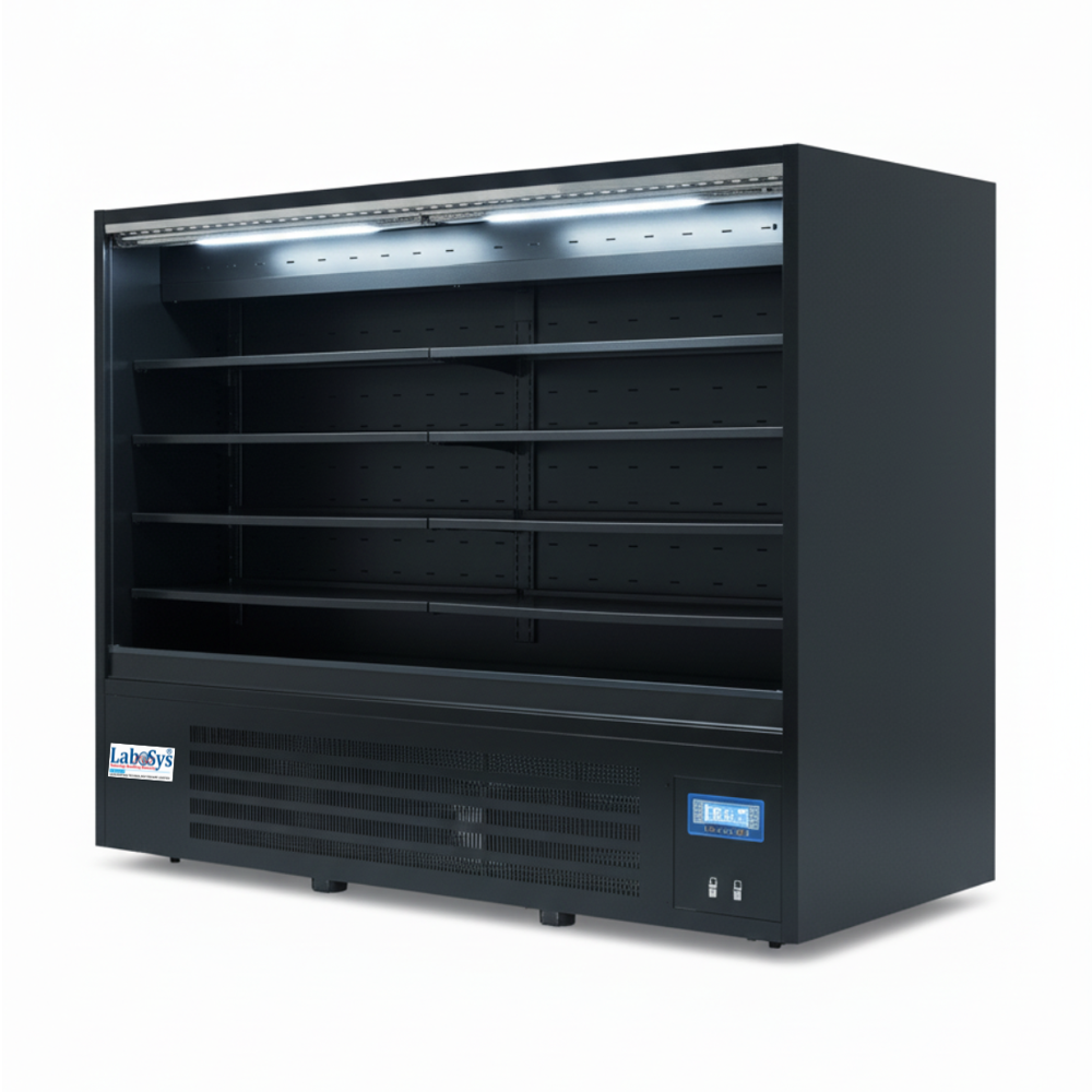 Labosys Refrigerated Counter Display Case - Color: Black