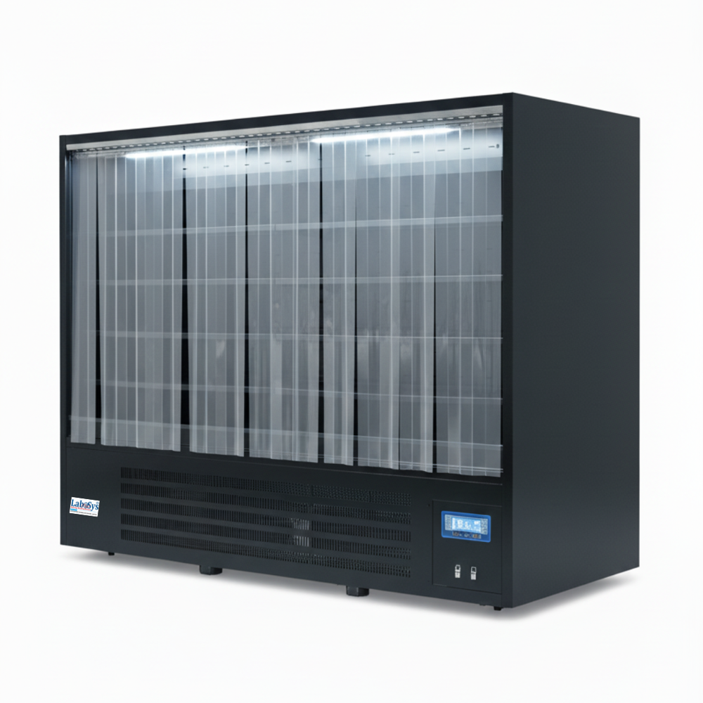 Labosys Refrigerated Counter Display Case - Color: Black